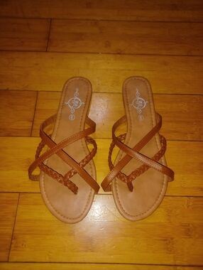 Women’s Soulmates Tan Braided Strap Sandals